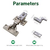 cheap Cabinet Light-10PCS LED Cabinet Light LED Inner Hinge Lamp Closet Light Battery Wireless Lamp Universal Wardrobe Cupboard Sensor Lighting
