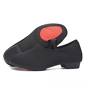 preiswerte Jazztanzschuhe-Damen Jazztanzschuhe Tanzschuhe Leistung Praxis Outdoor Absätze Starke Ferse Schwarz Kamel