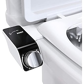 levne Bidetové baterie-bidetový nástavec na WC - samočisticí duální tryska, neelektrický bidet, teplovodní bidetový rozprašovač s ovládáním tlaku