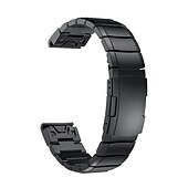 tanie Opaski do zegarków Garmin-Pasek do zegarka na Garmin MARQ Descent G1 Fenix 7S Sapphire Solar / 6S Pro / 5S Plus Fenix 7 Sapphire Solar / 6 Pro / 5 Plus Forerunner 935 945 Stal nierdzewna Zastąpienie Pasek 20mm 22mm 26mm