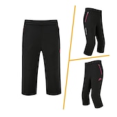 お買い得  ボトムス-女性用 ハイキング パンツ 夏 アウトドア 速乾性 ジッパーポケット マルチポケット ライトウェイト カプリパンツ ボトムズ 弾性ウエスト 黒人女性 ローズレッド キャンプ / ハイキング / ケイビング S M L XL XXL