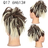 abordables Chignons-ébouriffé chignon désordonné chignon postiche extension de cheveux queue de cheval avec élastique élastique chignon queue de cheval postiche extensions de cheveux synthétiques chouchous queue de
