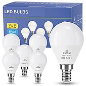 voordelige Led-gloeilampjes-12 stuks 6 stuks 6w led globe gloeilamp 600lm e14 g45 20 led kralen smd 2835 60w halogeen equivalent warm koud wit 110-240v
