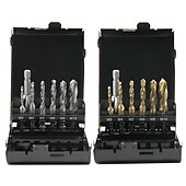 economico set di punte da trapano-6pc hss maschio composito 60mm asta di prolunga perforatrice e maschiatrice con set di utensili per maschiatura e smussatura di fori