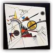 economico Quadri famosi-dipinto a mano dipinto a olio wall art wassily kandinsky intaglio astratto decorazione della casa arredamento tela arrotolata senza cornice non allungata