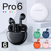זול אוזניות אלחוטיות אמיתיות TWS-PRO6 אוזניות אלחוטיות באוזן Bluetooth 5.1 סטריאו עם תיבת טעינה בקרת מגע חכמה ל Apple Samsung Huawei Xiaomi MI זומבה שימוש יומיומי לטייל טלפון נייד