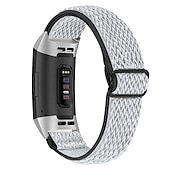 baratos Pulseiras de relógio Fitbit-Pulseira de Smartwatch Compatível com Fitbit Charge 4 / Charge 3 / Charge 3 SE Charge 5 Charge 2 Náilon Relógio inteligente Alça Entrançado Ajustável Respirável Loop Solo Substituição Pulseira