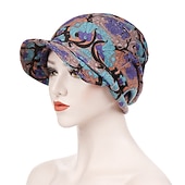 levne Klobouky-dámský potisk čepice čepice dámské podzimní zima bavlněné baseballové čepice culík vintage teplý turban čepice kšiltovky čepice