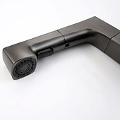 abordables Robinets de lavabo-Mitigeur d&#039;évier de salle de bain corps relevable bec verseur à 2 modes, robinet de lavabo en laiton rotatif à 360 ° monté sur le pont, avec robinet de cuve d&#039;eau chaude et froide