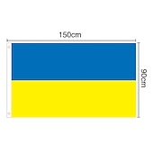 cheap Mr &amp; Mrs Wedding-Ukraine Flag 90*150cm Flag Ukraine Background Cloth Ukraine Flag