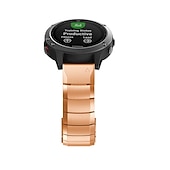 tanie Opaski do zegarków Garmin-Pasek do zegarka na Garmin MARQ Descent G1 Fenix 7S Sapphire Solar / 6S Pro / 5S Plus Fenix 7 Sapphire Solar / 6 Pro / 5 Plus Forerunner 935 945 Stal nierdzewna Zastąpienie Pasek 20mm 22mm 26mm