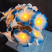 economico Striscie luci a batteria-3m 20 led luci stringa di fiori luce frangipani per la decorazione domestica luce fata ghirlanda ghirlanda lampada da decorazione per feste di nozze all&#039;aperto