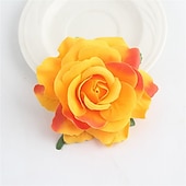abordables Accessoires de coiffure-flocage tissu rose pinces à cheveux tissu cheveux accessoires riche rose pinces à cheveux mariage mode fleur pinces à cheveux bord clips