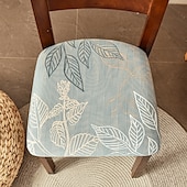 cheap Dining Chair Cover-Dining Chair Seat Covers  Stretch Printed Chair Seat Covers Set of 2 Removable Washable Upholstered Chair Seat Protector Cushion Slipcovers for Kitchen Office