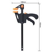abordables pinces et pinces-4 pouces barre de travail du bois mini f pince clip ensemble dur clip de dégagement à cliquet rapide bricolage menuiserie outil à main gadget pince à bois