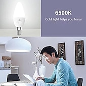 お買い得  LEDキャンドルライト-10 個 5 個 6 ワットキャンドル燭台 LED 電球 600lm e14 c37 20 LED ビーズ smd 2835 60 ワットハロゲン同等の暖かいコールドホワイト 110-240v