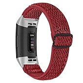 baratos Pulseiras de relógio Fitbit-Pulseira de Smartwatch Compatível com Fitbit Charge 4 / Charge 3 / Charge 3 SE Charge 5 Charge 2 Náilon Relógio inteligente Alça Entrançado Ajustável Respirável Loop Solo Substituição Pulseira