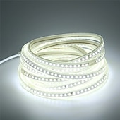 cheap Waterproof Strip Lights-30m 98ft Waterproof LED Strip Light Rope Tape Dimmable Waterproof With Dimmer For Kitchen Closet Cabinet Backyard Backlight 220V