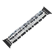 baratos Pulseiras de Apple Watch-Pulseira de joias Compatível com Pulseira Apple Watch 38mm 40mm 41mm 42mm 44mm 45mm 49mm Elástico Com Miçangas Luxo Contas pulseira de substituição para iwatch Ultra 2 Series 9 8 7 SE 6 5 4 3 2 1