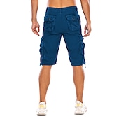olcso Klasszikus-Férfi Rövidnadrágok Camo Shorts Planinarske kratke hlače Többzsebes Sima Álcázás Térdhossz Utcai sikk Fekete Katonai zöld Mikroelasztikus