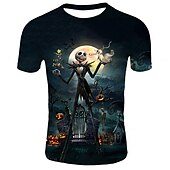 levne 3D vize a geometrie chlapce-Unisex Chlapecké Dívčí 3D Lebky Tričko Krátký rukáv 3D tisk Léto Jaro Módní Chladný Děti 3-12 let Venkovní Denní Běžný