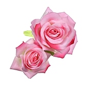 abordables Accesorios para el peinado del cabello-Boho chic garland doble franela rosa pinzas para el cabello para mujer niña banda para el cabello tenedor peine horquilla flor joyería accesorios para el cabello