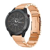 tanie Opaski do zegarków Garmin-Pasek do zegarka na Garmin MARQ Descent G1 Fenix 7S Sapphire Solar / 6S Pro / 5S Plus Fenix 7 Sapphire Solar / 6 Pro / 5 Plus Forerunner 935 945 Stal nierdzewna Zastąpienie Pasek 20mm 22mm 26mm