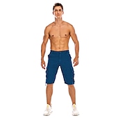 olcso Klasszikus-Férfi Rövidnadrágok Camo Shorts Planinarske kratke hlače Többzsebes Sima Álcázás Térdhossz Utcai sikk Fekete Katonai zöld Mikroelasztikus