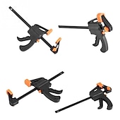 abordables pinces et pinces-4 pouces barre de travail du bois mini f pince clip ensemble dur clip de dégagement à cliquet rapide bricolage menuiserie outil à main gadget pince à bois