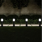 halpa Pathway Lights &amp; Lanterns-2kpl polkuvalot aurinko ulkopuutarhavalot ruostumattomasta teräksestä vedenpitävä led nurmikkovalo huvila takapihan katuvalaistus sisäpihan maiseman koristelu lamppu