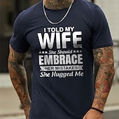 abordables T-shirt graphique pour hommes-Homme Graphique Lettre T-shirt Style décontracté Coton Manche Courte Graphique Chemise Noir Blanche Bleu T-shirt confortable Rue Occasionnel Vêtements de créateurs de mode