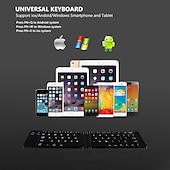 abordables Claviers-mini clavier pliant bluetooth sans fil clavier sans fil pliable pour ios/android/windows ipad tablette téléphone