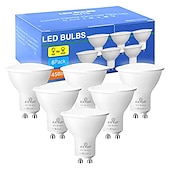 cheap LED Spot Lights-12pcs 6pcs 6W Spotlight Track LED Light Bulb 600lm GU10 20 LED Beads SMD 2835 60W Halogen Equivalent Warm Cold White 110-240V