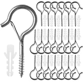 זול אביזרי תאורה-20/50 יחידות q-hanger ווי בורג עבור אורות מחרוזת חיצונית עיצוב אבזם בטיחות ווי קולב שחרור קל שחרור קל חוט חוט ואורות פיות חג המולד בית אורות חג המולד מסיבת שנה חדשה מסיבת led פיות אורות בטיחות עיצוב