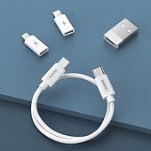 olcso Mobiltelefon-kábelek-1 csomag remax usb adapter kábel átalakító tárolódoboz több típusú töltővonal átalakító villám típusú c mikro adatátviteli eszköz tartalmaz sim kártya foglalatot tálca kiadó tű telefon tartóként használható