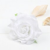abordables Accessoires de coiffure-flocage tissu rose pinces à cheveux tissu cheveux accessoires riche rose pinces à cheveux mariage mode fleur pinces à cheveux bord clips