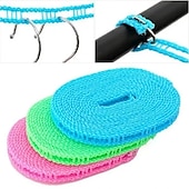 abordables Bacs, paniers à linge-3-10m corde à linge coupe-vent corde à linge de camping corde à linge de voyage durable corde corde à linge portable corde à linge résistante longueur réglable ligne de vêtements antidérapante