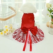 abordables Robes-Chien Chat Robe Mode Mignon Hiver Respirant Doux Lavable Confortable Extérieur Décontracté Quotidien Vêtements pour Chiens for Bichon Frisé Spitz Nain Bébé Animal Papillon Petit