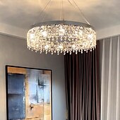 cheap Chandeliers-50cm Unique Design Chandelier Stainless Steel Electroplated Modern 220-240V