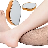 ieftine Îngrijire personală și sănătate-radieră de șters de cristal reutilizabilă pentru îndepărtarea fizică a părului epilator sigur și fără durere instrument reutilizabil de depilare pentru frumusețea corpului pentru îndepărtarea părului