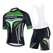 cheap Men&#039;s Clothing Sets-Men&#039;s Cycling Jersey with Bib Shorts Cycling Jersey with Shorts Short Sleeve Mountain Bike MTB Road Bike Cycling Black Red Blue Graphic Bike Clothing Suit 3D Pad Breathable Quick Dry Reflective