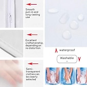 tanie Torba na odzież i pokrowiec-12 paczek gospodarstwa domowego przezroczysty płaszcz pokrowce na ramiona pyłoszczelny garnitur wisząca torba szafa do przechowywania ubrań pyłoszczelne pokrowce na ramiona