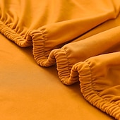 billiga Fåtöljskydd och armlöst stoltäckning-stretch fyrkantiga badkar stol vinröd slipcover sofföverdrag möbelskydd hög stretch 1 stycke soffa stolsöverdrag för vardagsrum slitstarkt spandex tyg icke glidtvättbar