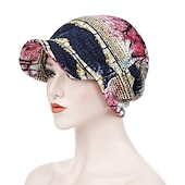 levne Klobouky-dámský potisk čepice čepice dámské podzimní zima bavlněné baseballové čepice culík vintage teplý turban čepice kšiltovky čepice