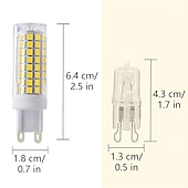 Χαμηλού Κόστους LED Bi-pin Λάμπες-6 τεμ. led λαμπτήρας g9 λάμπα bi pin 10w ac220v e14 102 led φωτιστικό οροφής πολυέλαιος σποτ 100w ισοδύναμο αλογόνου ζεστό ψυχρό λευκό