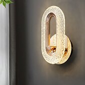 economico Luci da parete-Applique Da Parete A Led In Cristallo Da Interno Moderno Semplice E Creativo Personalizzato Ristorante Lampada Da Soffitto A Testa Singola Camera Piccole Luci A Sospensione