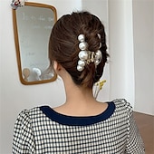 economico Accessori per acconciature-5 pezzi clip di artigli per capelli di grandi dimensioni clip di capelli neri bianchi spessi clip di mascelle per capelli lunghi barrettes accessori per capelli per donne e ragazze