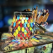 economico Luci paesaggistiche-luce solare esterna a mosaico luce di proiezione lanterna appesa luce giardino impermeabile atmosfera luce notturna giardino balcone vacanza prato paesaggio casa decorazione natalizia all&#039;aperto