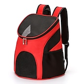 baratos Essenciais de Viagens para Cães-Mochila portátil de malha dobrável para cães, bolsa respirável, gato para cães, bolsa de ombro dupla para transporte ao ar livre de grande capacidade