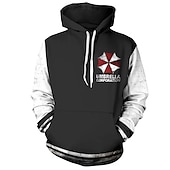 levne Kreslená a filmová postava-Resident Evil Společnost Umbrella Kapuce Anime Animák Anime 3D Klasika Pouliční styl Pro Pro páry Pánské Dámské Dospělé Zpátky do školy 3D tisk